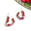 Heart Hoops - Red 4 Heart Hoops Earrings Red 2 scaled
