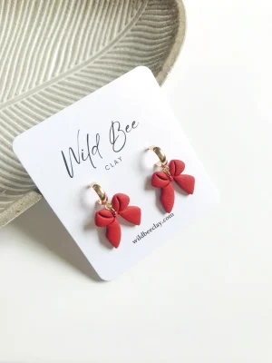 Tiny Bow Earrings