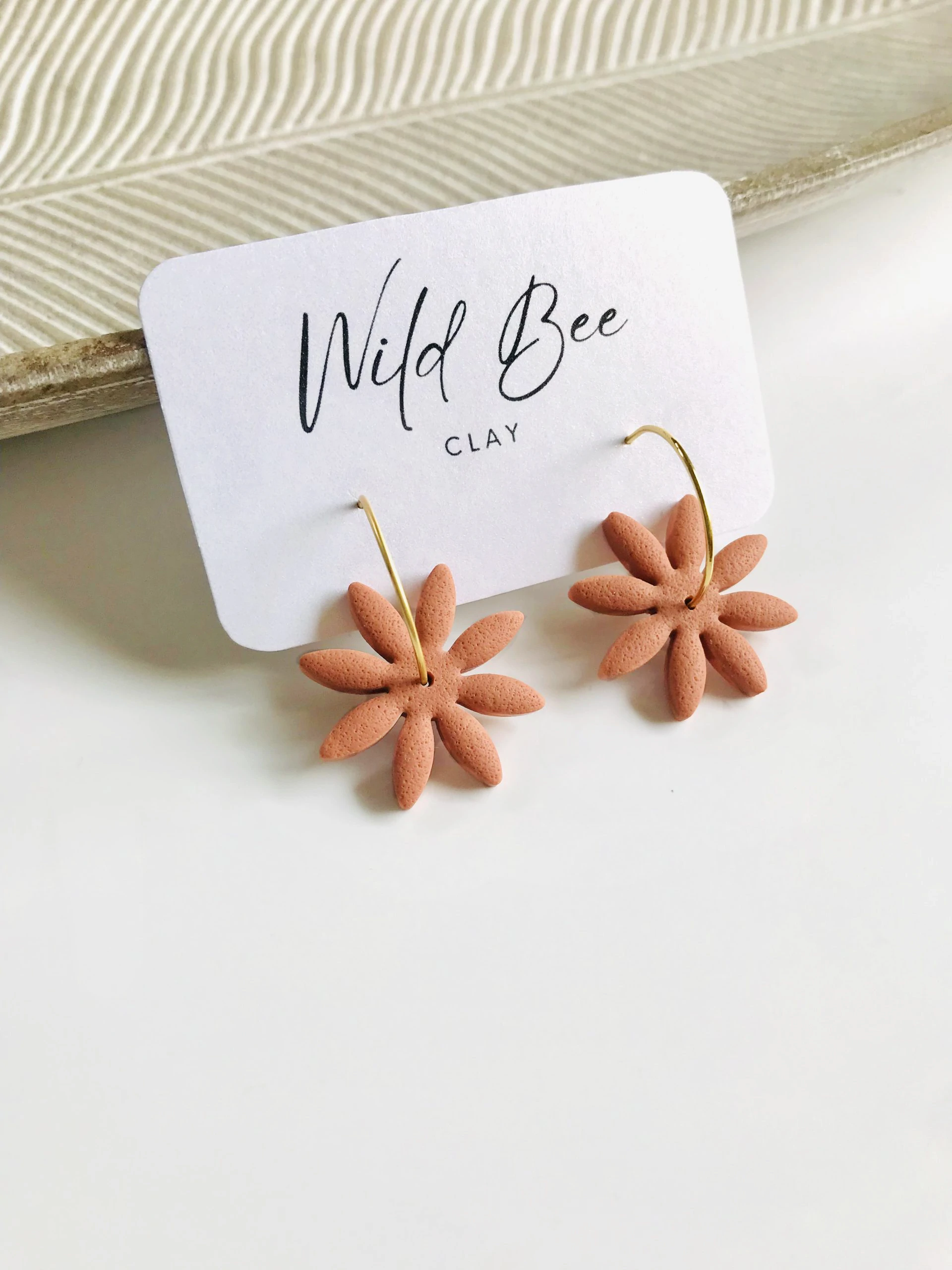 flower hoops warm beige 7