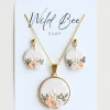 Cute Charm Floral Jewellery Set 1
