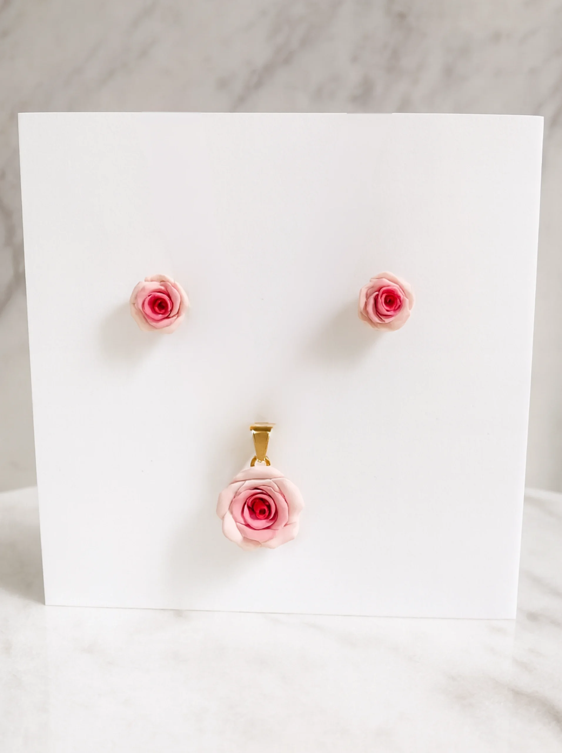 Pink Shaded Rose Jewellery Set 2 Pink Rose shaded Jewellery Set 1 scaled