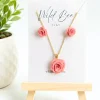 Pink Rose Jewellery Set 9 Pink Rose Jewellery Set new