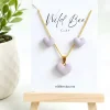 Puffy Hearts Jewelry Set 5 Three Daisy Set 1 lavender new